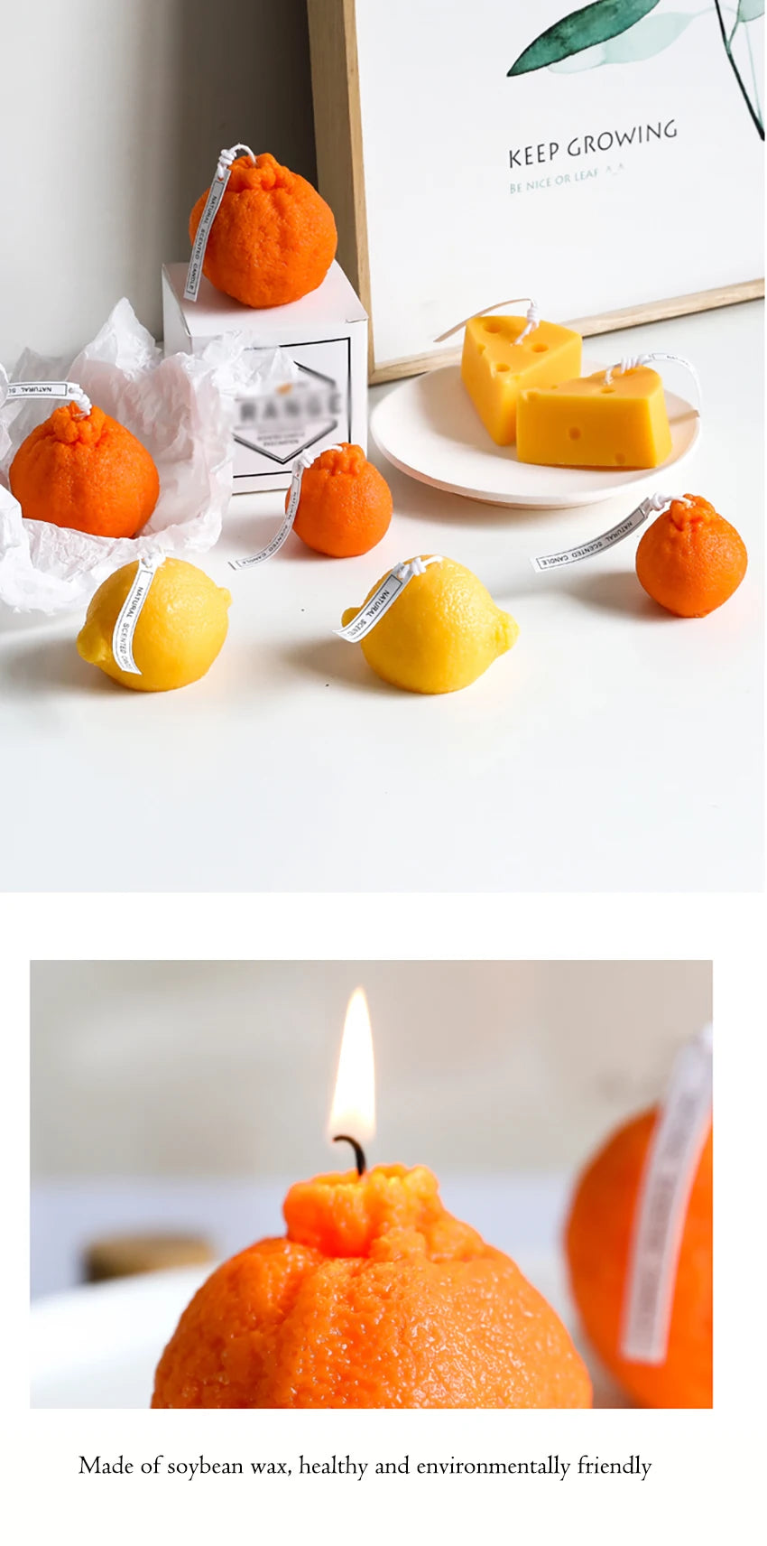 Orange, Lemon and Cheese Candle