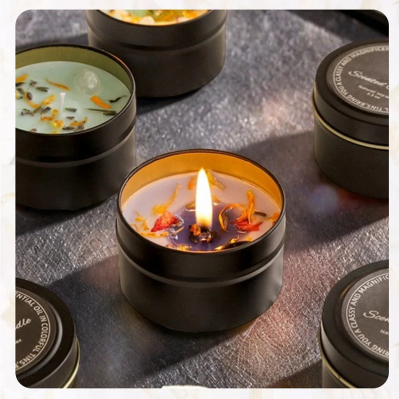 Crystal scented candles