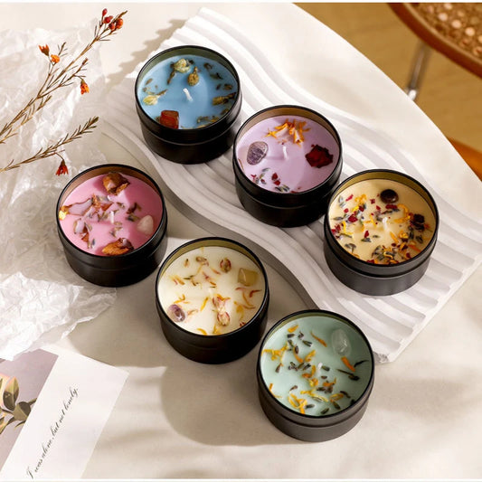 Crystal scented candles
