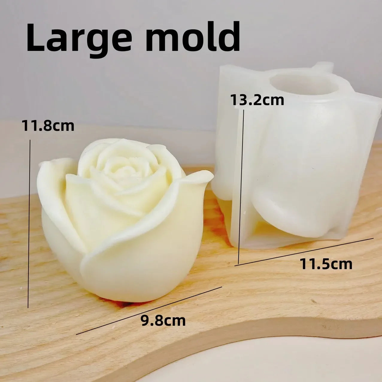 Wave cylindrical candle mold