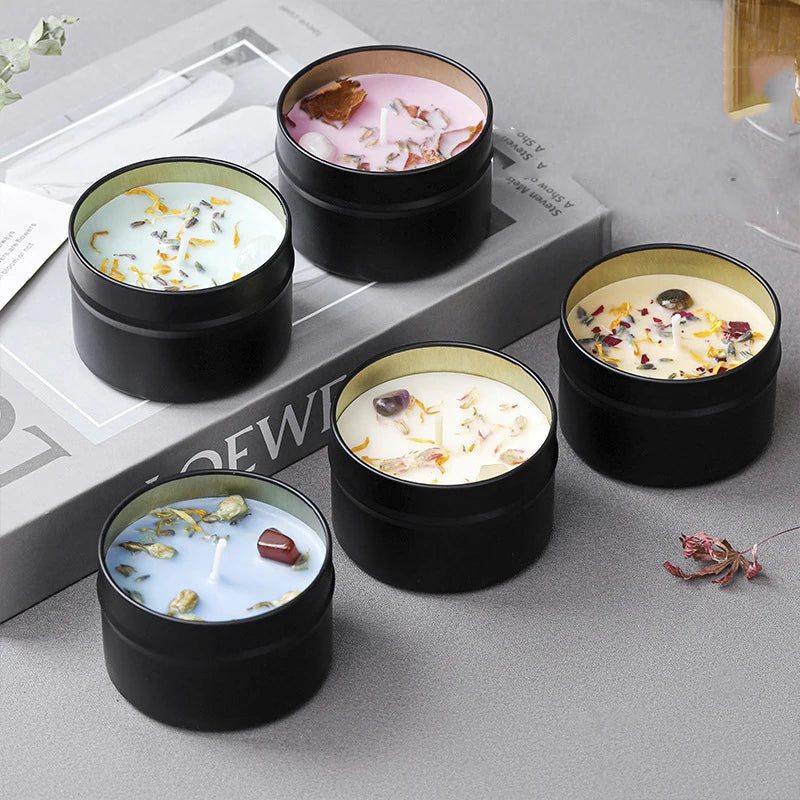 Crystal scented candles