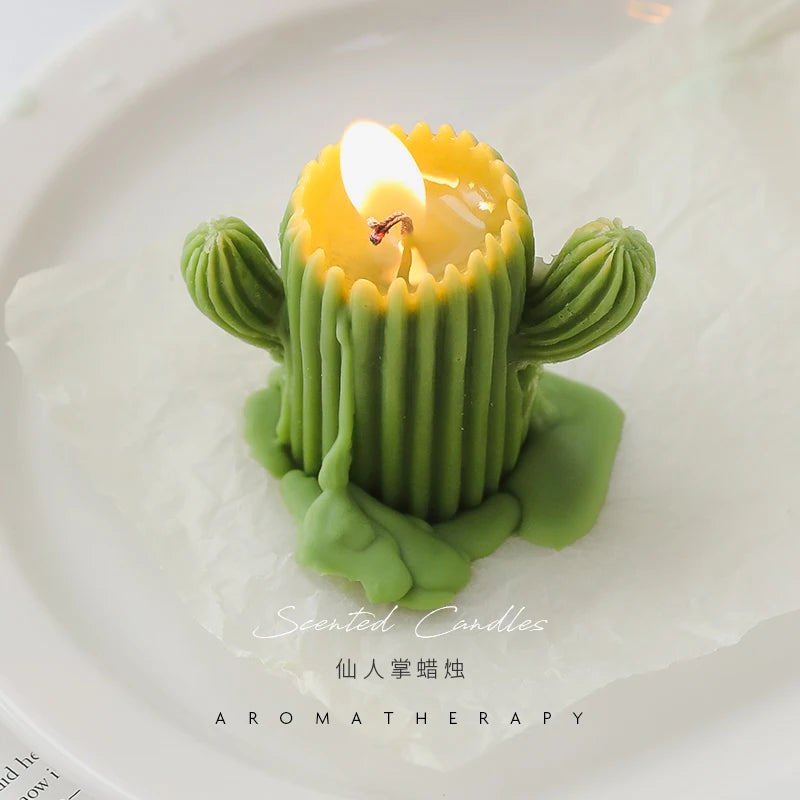 Cactus scented candle